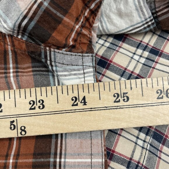 Carhartt Relaxed Fit Button Up Shirt Men’s L Plaid Short Sleeve  Cotton Lot Of 2 - Picture 10 of 12